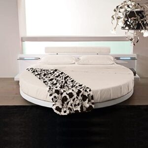 mielmoon round mattress (86" diameter) luxury king - premium foam firm medium plush - round bed mattress usa (king 8")