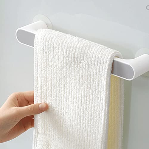 FCMLD Self-Adhesive Towel Holder Rack Wall Mounted Towel Hanger Bathroom Organizer Towel Bar Shelf Bathroom Hook