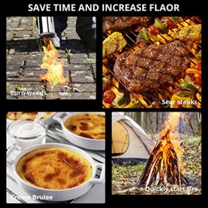 Sondiko Powerful Grill & Cooking Torch L8010, Sous Vide, Propane Kitchen torch, Campfire Starter,  Adjustable Flame Thrower Fire Gun for Steak, BBQ and Baking