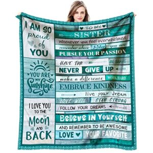 sisters gifts from sister - sister mothers day birthday gifts from sister brother - sister gifts throw blanket 60 x 50 inch - best birthday gifts for sister - gifts for sister who has everything