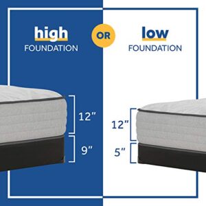 Sealy Posturepedic 12" Spring Tight Top Mattress with Cooling Air Gel Foam, Firm Spring Mattress with Targeted Body Support, Queen