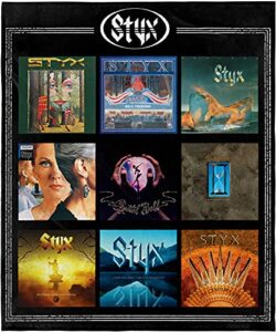 styx blanket album collection rock and roll music band super soft fleece throw blanket 48" x 60" (122cm x152cm)