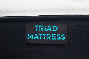 triad lite 6 inch rv mattress cool gel foam, glacier cooling stretch cover, firm support, made in the usa (48x75)