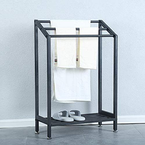 Womio Free Standing 3 Tier Metal Towel Rack,Metal Towel Bathroom Rack 3 Bars