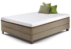 live and sleep ultra 10 inch gel memory foam mattress in a box - medium balanced, cool bed in a box, certipur certified - advanced body support - rv short queen size