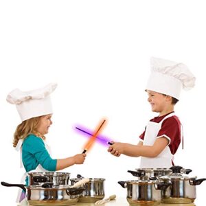 Windy City Novelties Light-Up Chopsticks Lightsaber Design Perfect for Sushi Lovers, Star Wars Fans, Kids and Adults (4 Pair)