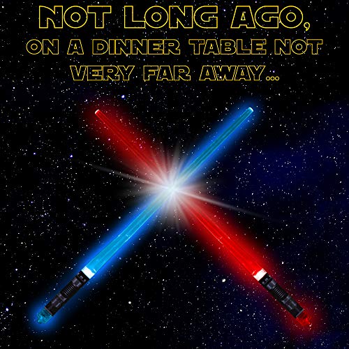 Windy City Novelties Light-Up Chopsticks Lightsaber Design Perfect for Sushi Lovers, Star Wars Fans, Kids and Adults (4 Pair)