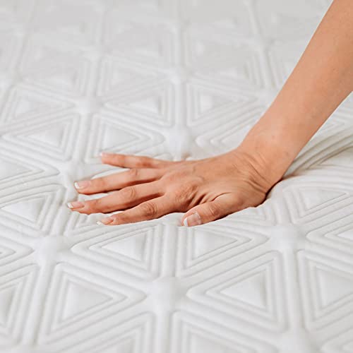 TMEOSK Full Size Mattress 8 Inch Gel Memory Foam Mattress with Cooling Gel Infused, Fit Ergonomics, Comfy Sleeper, Flex Support for Cool Sleep, Pressure Relief, Balance Support, White