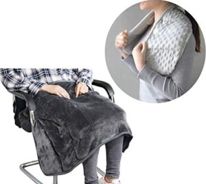 maxtid weighted lap blanket 39in x 23in 8 lbs + weighted shoulder wrap 4 lbs