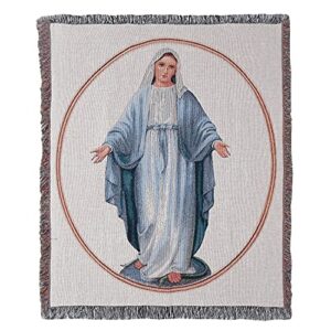 virgin mary tapestry throw