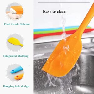 8 Pieces Silicone Spatulas, 8.3 inch Small Rubber Spatulas Non-stick Heat-Resistant Non-stick with Stainless Steel Core For Cake Cream Cooking Gadget