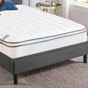 Mattress Comfort, 10-Inch Meduim Plush Eurotop Pillowtop Innerspring Mattress, Full XL