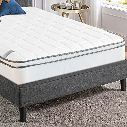 Mattress Comfort, 10-Inch Meduim Plush Eurotop Pillowtop Innerspring Mattress, Full XL