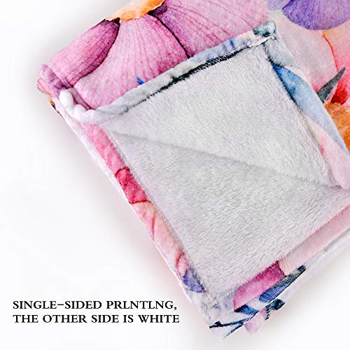 QH Three Cute Ostrichs Throw Blanket Super Soft Lightweight Blanket for All Seasons 60 x 80 Inch