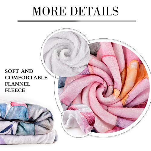 QH Three Cute Ostrichs Throw Blanket Super Soft Lightweight Blanket for All Seasons 60 x 80 Inch