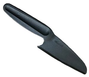 pampered chef nylon knife #1169 - straight edge knife | best for brownies, cakes, bread and bars | 5" blade black