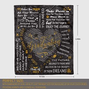 Ruifeihan Graduation Gifts, Graduation Gifts for Her, Graduation Gifts for Him, College Graduation Gifts for Her, 2023 Graduation Gifts, Graduation Gifts 2023 High School Blanket 50" × 60"