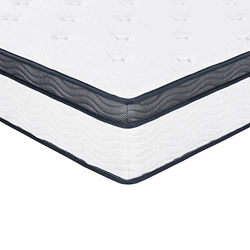 Olee Sleep 12 Inch Euro Top Gel Memory Foam Spring Hybrid Mattress Full, Mid Night, Mattress In a Box, King