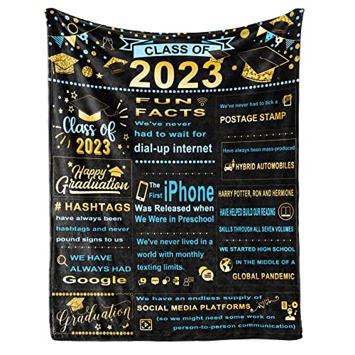 Shanfeirui Graduation Gifts, Graduation Gifts for Her, Graduation Gifts for Him, Graduation 2023, 2023 Graduation Blanket, 2023 Graduation Gifts, Graduation Gift Throw Blankets 50" × 60"