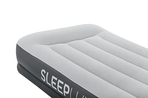 SLEEPLUX Durable Inflatable Air Mattress with Built-in Pump, Pillow and USB Charger, 15" Tall Twin
