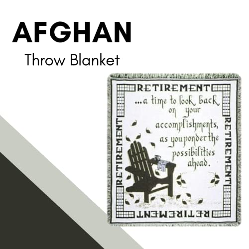 Simply Home Retirement A Gift To Remember Retiring Goodbye Afghan Throw 48" x 60"