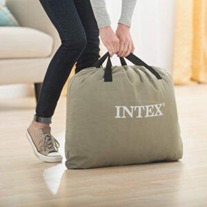 Intex Dura-Beam Series Deluxe Pillow Rest Raised Airbed with Internal Pump & Built-in Pillow, Twin