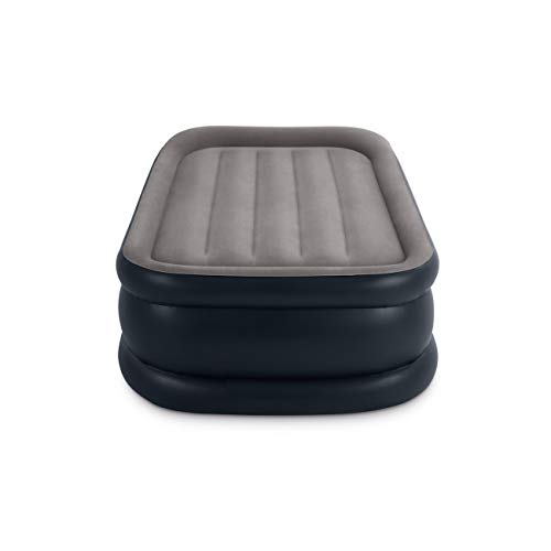 Intex Dura-Beam Series Deluxe Pillow Rest Raised Airbed with Internal Pump & Built-in Pillow, Twin