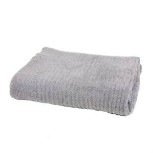barefoot dreams cozychic lite ribbed throw pewter one size