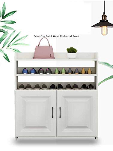 DHTDVD Shoe Rack Shelf Console Cabinet Simple Multi-Layer Large Capacity Shoe Cabinet Storage Cabinet Wooden Shoes (Color : E)