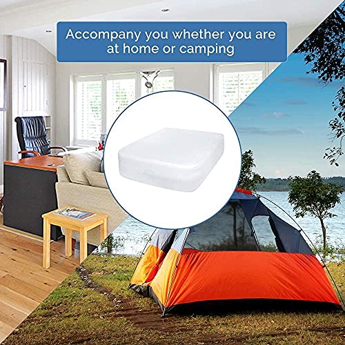 Bedecor Fitted Sheet for Air Mattress Inflate Without Disassembly Convenient & Firm Deep up to 21" White -California King