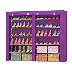 dhtdvd home rental house entrance double door large capacity double row 6 layer combination shoe cabinet (color : c, size : 108 * 32 * 120cm)