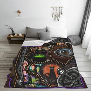 Halloween Blanket Throw Flannel Fleece Blankets Sisters Soft Plush Blanket for Couch Sofa Bed Home Decorations 50"x40"