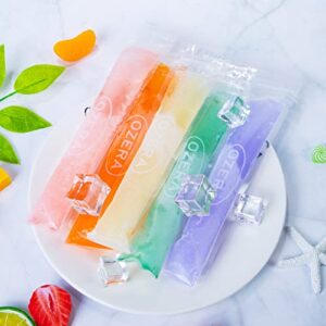 150 Pack Popsicle Bags, DIY Zipper Ice Pop Bags for Ice Cream Candy Yogurt Tubes Party Favors for Kids Healthy Snacks, Disposable Popsicle Pouches with Silicone Funnel