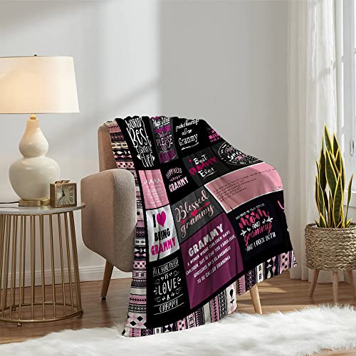 Best Grammy Blanket Gifts for Grammy from Grandchildren Grandaughter Grandson | Best Grammy Ever Blanket Gifts | Grammy Mothers Day Birthday Gifts Grandma Throw Blanket 50” X 60”