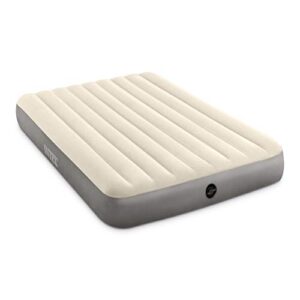 intex 64103e dura-beam standard single-high air mattress: fiber-tech – queen size – 10in bed height – 600lb weight capacity – pump sold separately