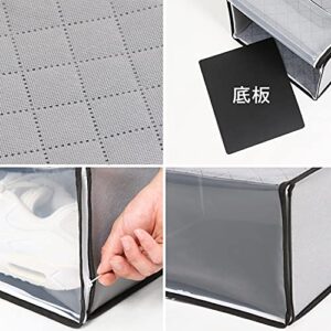 Astro Storage Case Gray Non-woven Fabric for Shoes Activated Carbon Deodorant Shoe Box Shoe Storage Cardboard 171-64