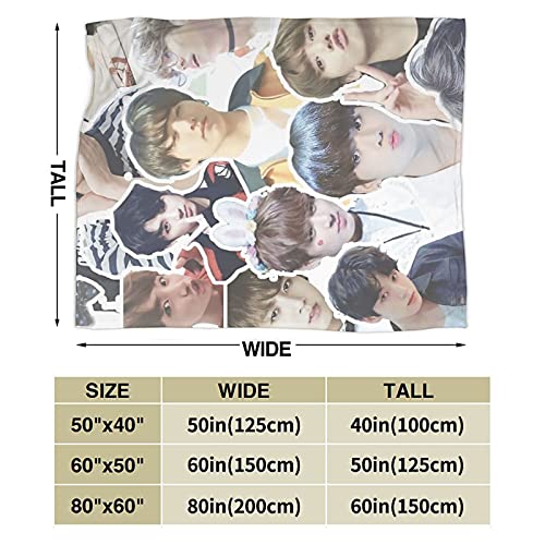 Blanket Jungkook Jeon Jung Kook Super Soft and Comfortable Fleece Blanket Throw Blanket Picnic Blankets Camping Blanket Beach Blanket for Decoration Bedroom Living Room Yoga (80"x60")