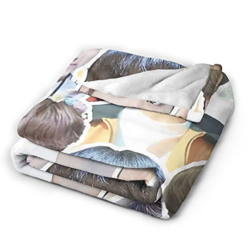 Blanket Jungkook Jeon Jung Kook Super Soft and Comfortable Fleece Blanket Throw Blanket Picnic Blankets Camping Blanket Beach Blanket for Decoration Bedroom Living Room Yoga (80"x60")