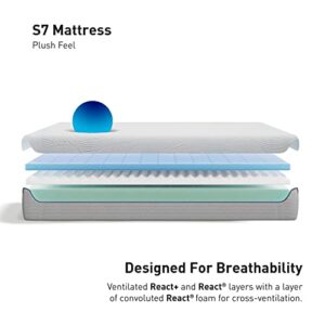 Bedgear Luxury Sport Xtreme Performance Mattress – Full Mattress – Plush Feel – Powered by Ver-Tex Technology – Instant Cooling and Breathable Sleep