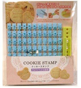 alphabet, number, letter biscuit fondant cake/cookie stamp impress embosser cutter - mold set