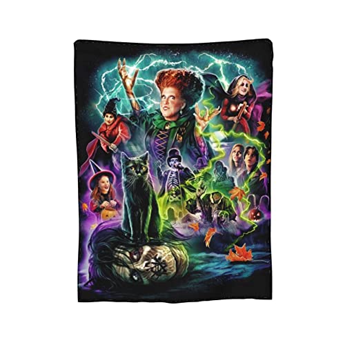 Halloween Throw Blanket Super Soft Flannel Air Conditioning Blanket for Couch Sofa Chair Office Travelling Camping Gift in All Seasons,50×40inch