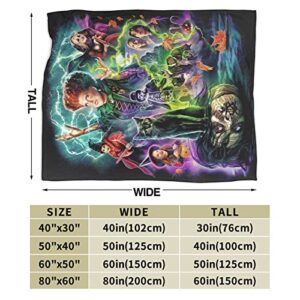Halloween Throw Blanket Super Soft Flannel Air Conditioning Blanket for Couch Sofa Chair Office Travelling Camping Gift in All Seasons,50×40inch