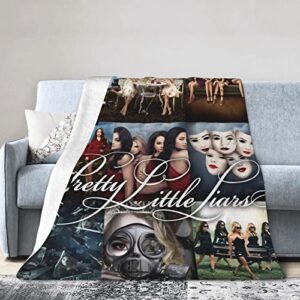 pretty little liars throw blanket ultra soft flannel blanket cozy soft air conditioner blankets 50"x40"