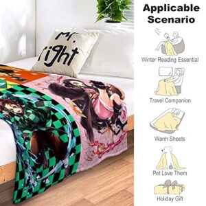 Anime Blanket Merch Ultra Soft Throw Blanket Warm Bed Blanket for Travelling Camping Living Room Sofa Bedroom Decor Gifts 50"x40"