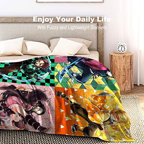 Anime Blanket Merch Ultra Soft Throw Blanket Warm Bed Blanket for Travelling Camping Living Room Sofa Bedroom Decor Gifts 50"x40"