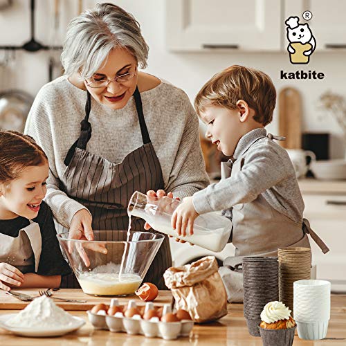 katbite Parchment Cupcake Liners Standard Size 150PCS, Christmas Cupcake Liners, Muffin Baking Liners, Heavy Duty Greaseproof Wrappers for Bakery, Birthday Party