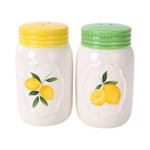 white ceramic novelty cosylem salt and pepper shakers set of 2 for vintage pioneer woman popcorn farmhouse camping