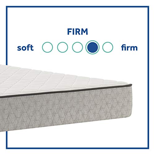 Sealy Essentials Spring Summer Elm Firm Feel Mattress, Queen,White