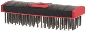 red devil 4166 7-inch soft grip stainless steel scrub brush