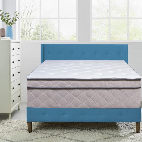 Greaton 13" Extra Plush Bed Mattress, Comfortable Supportive Eurotop Foam Encased Mattresses for Better Body Posture and Positioning, Relieves Pain and Aches, Twin